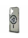 Karl Lagerfeld Karl Lagerfeld IML Glitter Karl and Choupette Sketch MagSafe Zadní Kryt pro iPhone 16 Black