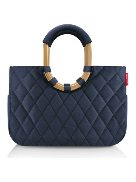 Reisenthel Kabelka Reisenthel Loopshopper M Frame Rhombus Midnight Gold