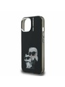 Karl Lagerfeld Karl Lagerfeld IML Aquarelle Karl and Choupette Zadní Kryt pro iPhone 15 Black