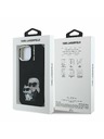 Karl Lagerfeld Karl Lagerfeld IML Aquarelle Karl and Choupette Zadní Kryt pro iPhone 15 Black
