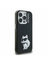 Karl Lagerfeld Karl Lagerfeld IML Aquarelle Choupette Zadní Kryt pro iPhone 15 Pro Black