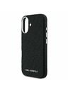 Karl Lagerfeld Karl Lagerfeld Grained PU Repeated Logo MagSafe Zadní Kryt pro iPhone 16 Black