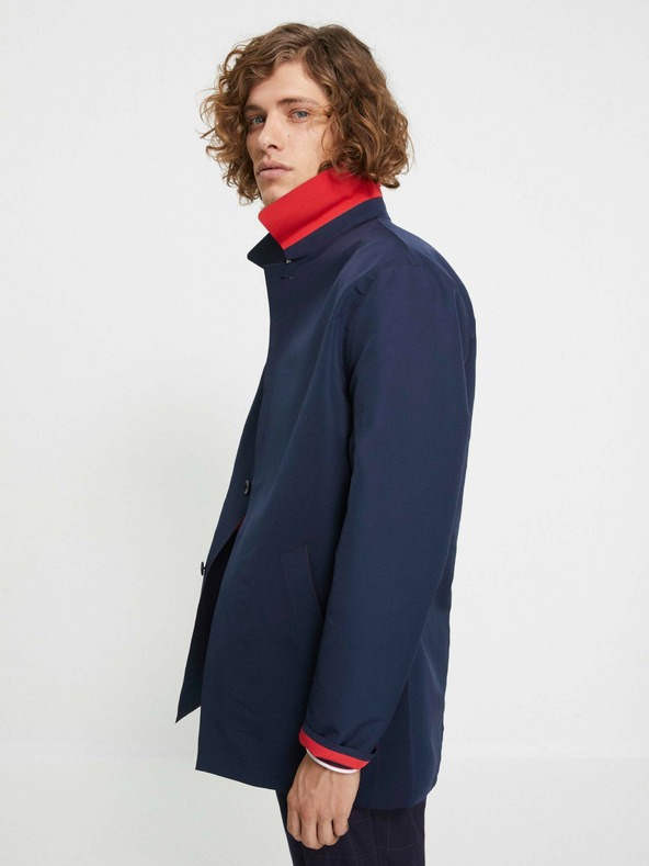 Celio Tmavě modrý pánský kabát Celio Nulaser