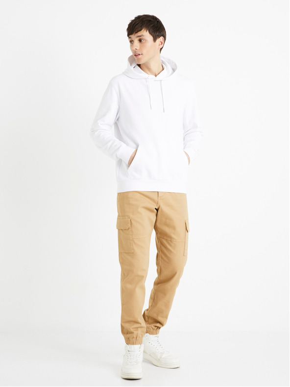 Celio Světle hnědé pánské cargo kalhoty Celio Dolyte