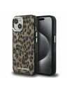 Karl Lagerfeld Karl Lagerfeld IML Leopard MagSafe Zadní Kryt pro iPhone 15 Brown