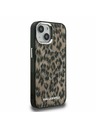Karl Lagerfeld Karl Lagerfeld IML Leopard MagSafe Zadní Kryt pro iPhone 15 Brown