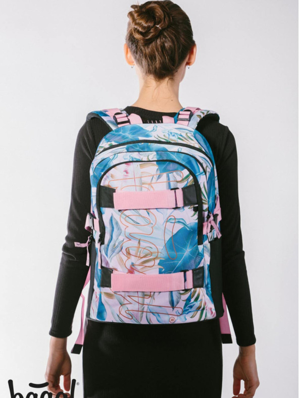 BAAGL  BAAGL 3 SET Skate Leafs: batoh, penál, sáček BAAGL