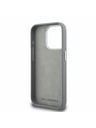 Karl Lagerfeld Karl Lagerfeld Grained PU K&CH Heads Zadní Kryt pro iPhone 15 Pro Grey