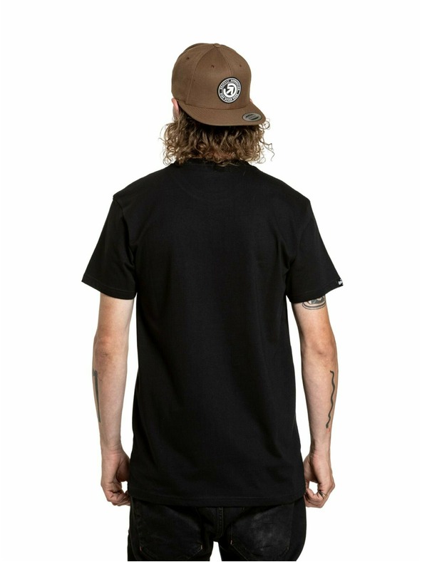 Meatfly Meatfly pánské tričko Joe Grey/Black | Černá | Velikost S | 100% bavlna