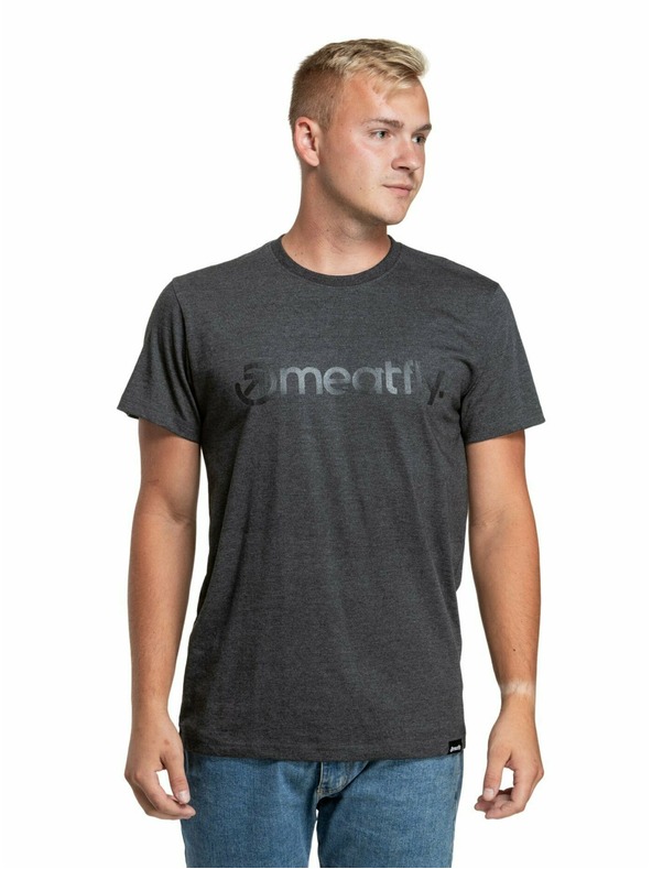 Meatfly Meatfly balení pánských triček MF Logo Multipack Charcoal Heather/Olive/Navy Heather | Šedá