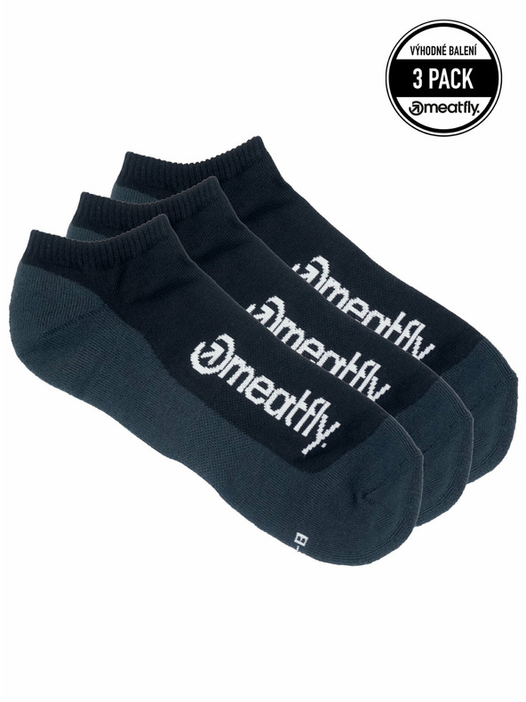 Meatfly Meatfly ponožky Boot Triple pack Black | Černá | Velikost