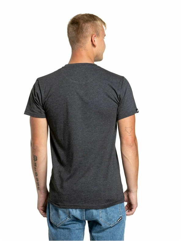 Meatfly Meatfly pánské tričko Logex Charcoal Heather | Šedá | Velikost