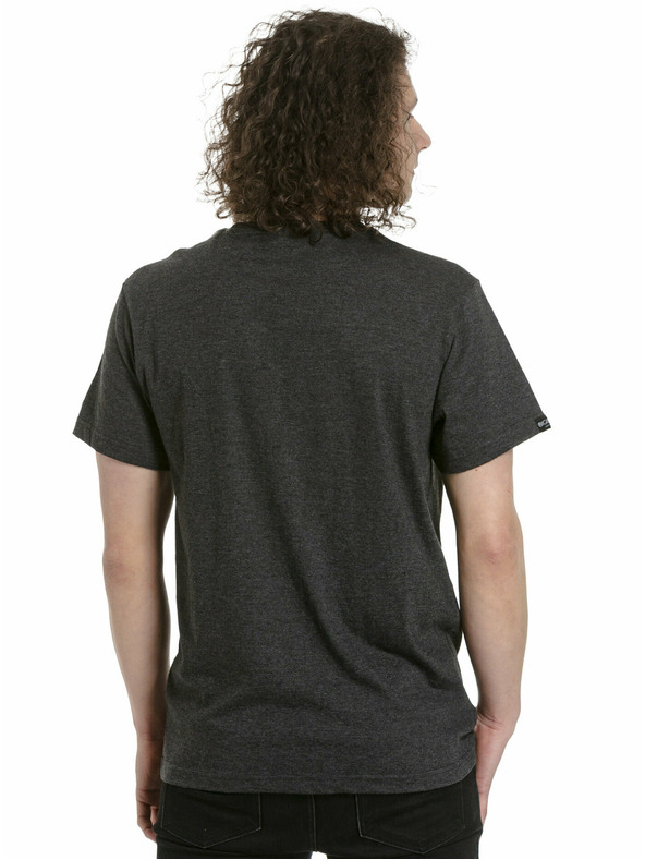 Meatfly Meatfly pánské tričko MF Logo Charcoal Heather | Šedá | Velikost