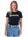 Meatfly Meatfly dámské tričko Ladies MF Logo A - Black | Velikost M | 100% bavlna
