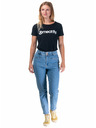 Meatfly Meatfly dámské tričko Ladies MF Logo A - Black | Velikost M | 100% bavlna