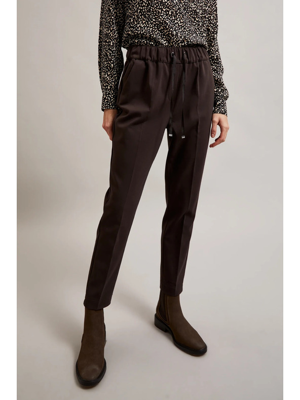 Moodo Dámské kalhoty hnědé