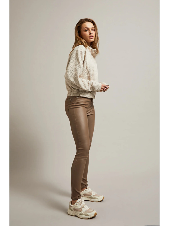 Moodo Dámské kalhoty kávové