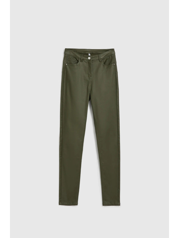 Moodo Dámské kalhoty svěže olivové