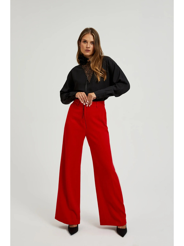 Moodo Dámské kalhoty červené