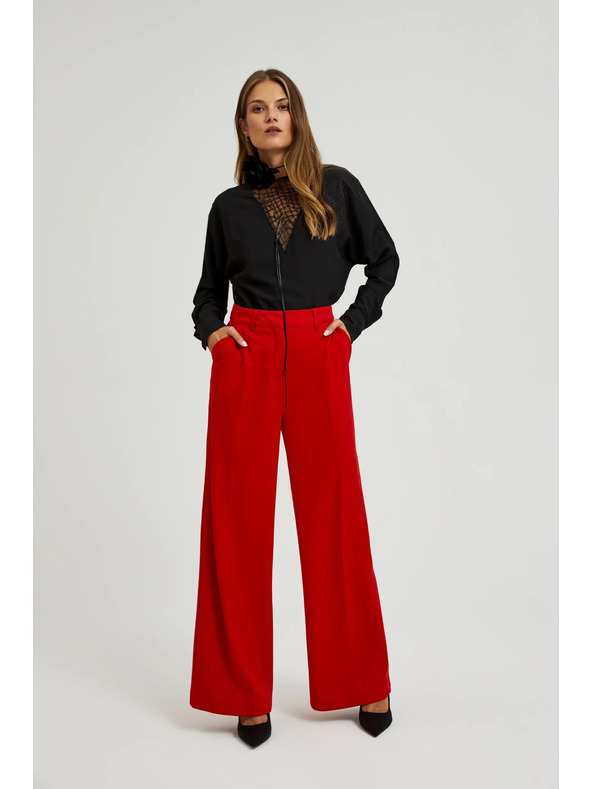 Moodo Dámské kalhoty červené