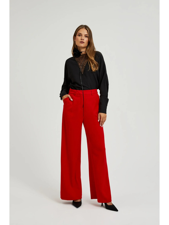 Moodo Dámské kalhoty červené