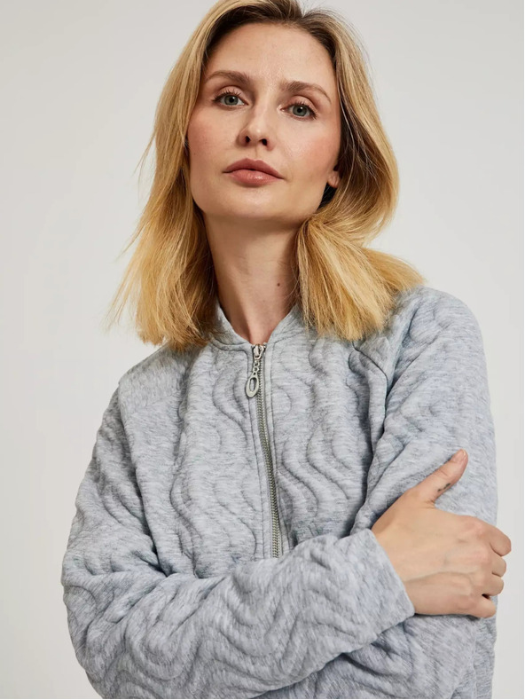 Moodo Dámská mikina světle šedá