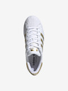 adidas Originals Zlato-bílé dámské kožené tenisky adidas Originals Superstar