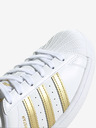 adidas Originals Zlato-bílé dámské kožené tenisky adidas Originals Superstar