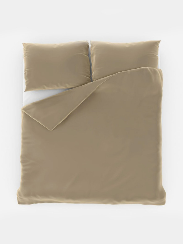 Kvalitex Saténové povlečení LUXURY COLLECTION 140x200, 70x90cm béžové