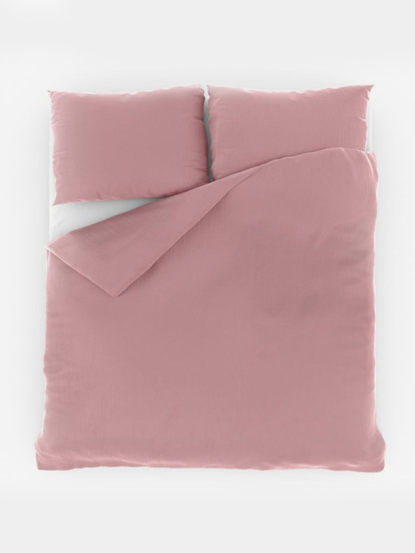 Kvalitex Francouzské mušelínové povlečení 220x200, 70x90cm růžové Kvalitex