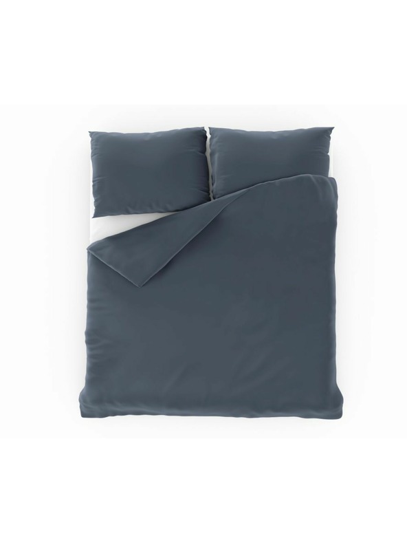 Kvalitex Saténové povlečení Luxury Collection 140x200, 70x90cm tmavě šedé Kvalitex