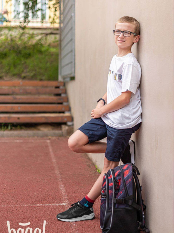 BAAGL  Šedý 3 set core láva: batoh, penál, sáček Baagl