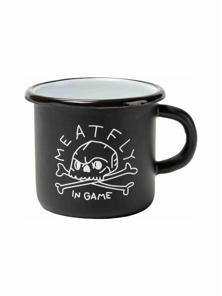 Meatfly Meatfly plechový hrníček Enamel 0,4 L | Černá | Objem 0,4 L