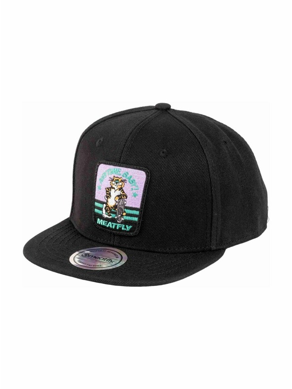 Meatfly Meatfly kšiltovka Alfy Snapback Black Tomcat | Černá