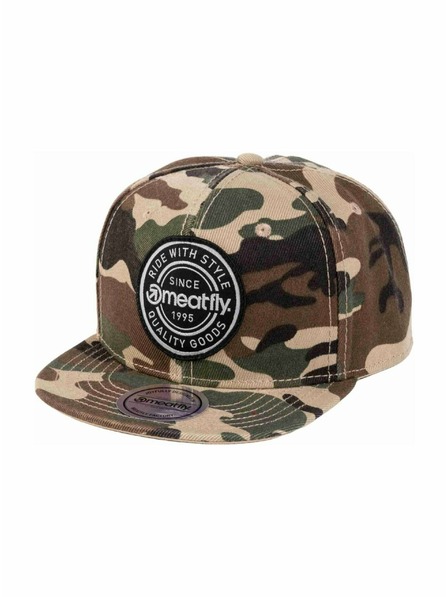 Meatfly Meatfly kšiltovka Alfy Snapback Camo Label | Maskáč