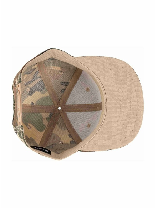Meatfly Meatfly kšiltovka Alfy Snapback Camo Label | Maskáč
