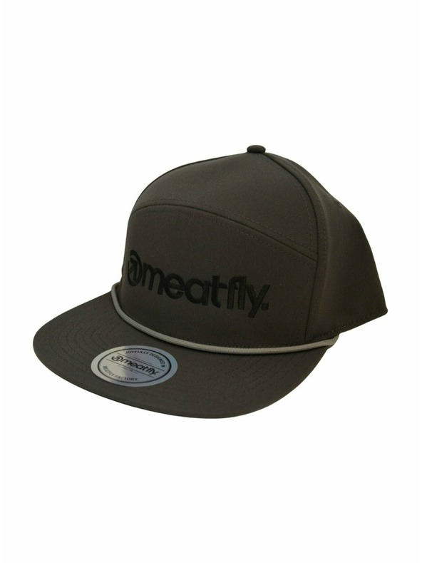 Meatfly Meatfly kšiltovka Creeper 6 Panel Snapback Grey / Black Logo