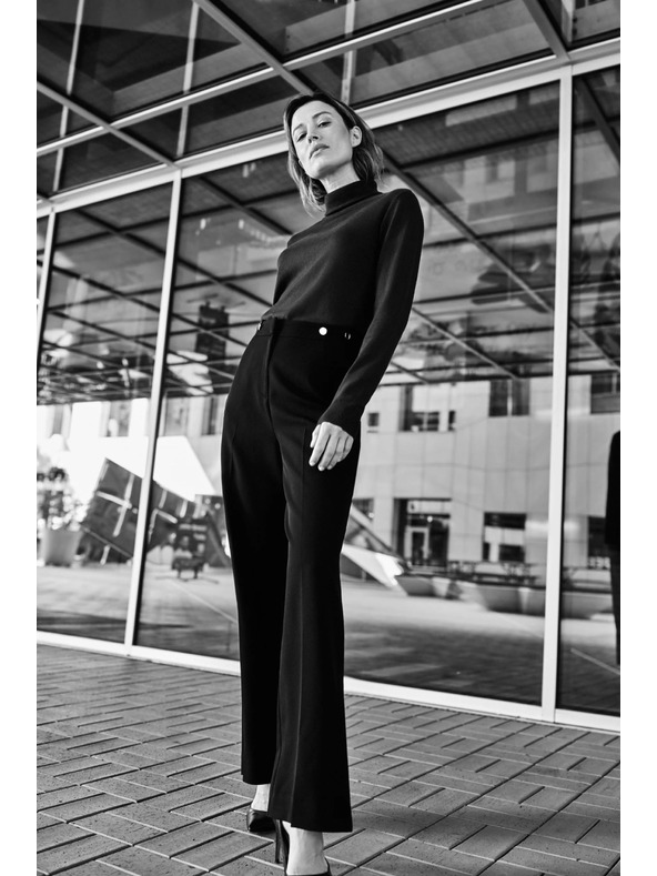 Moodo Černé kalhoty Moodo