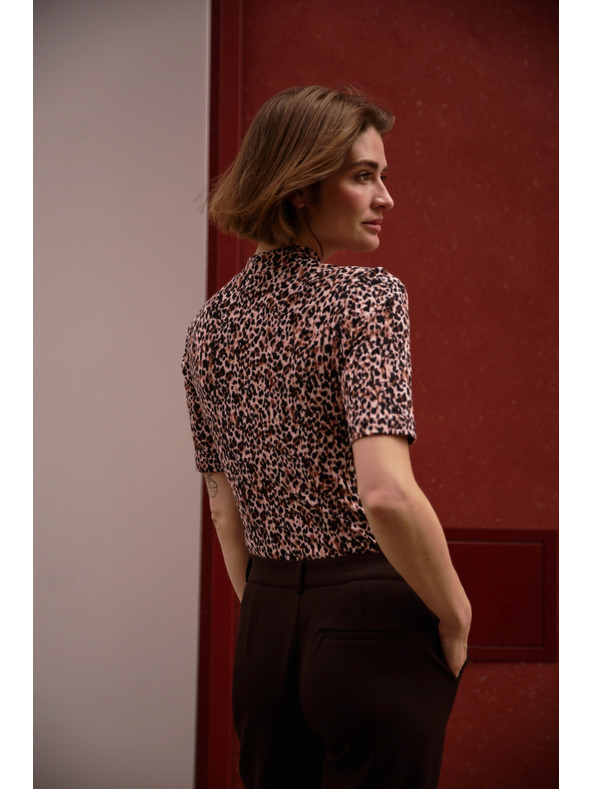 Moodo Vzorovaný top se stojáčkem Moodo