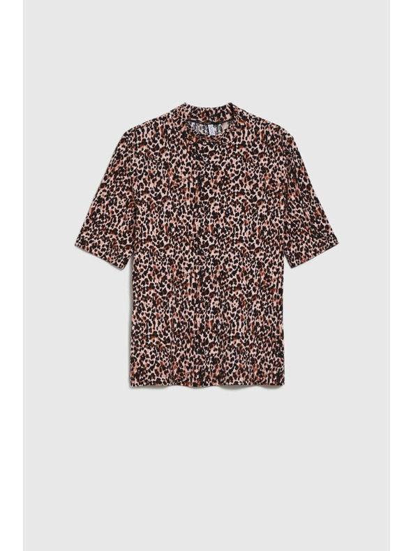 Moodo Vzorovaný top se stojáčkem Moodo