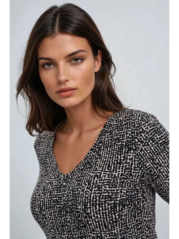 Moodo Vzorovaná halenka Moodo