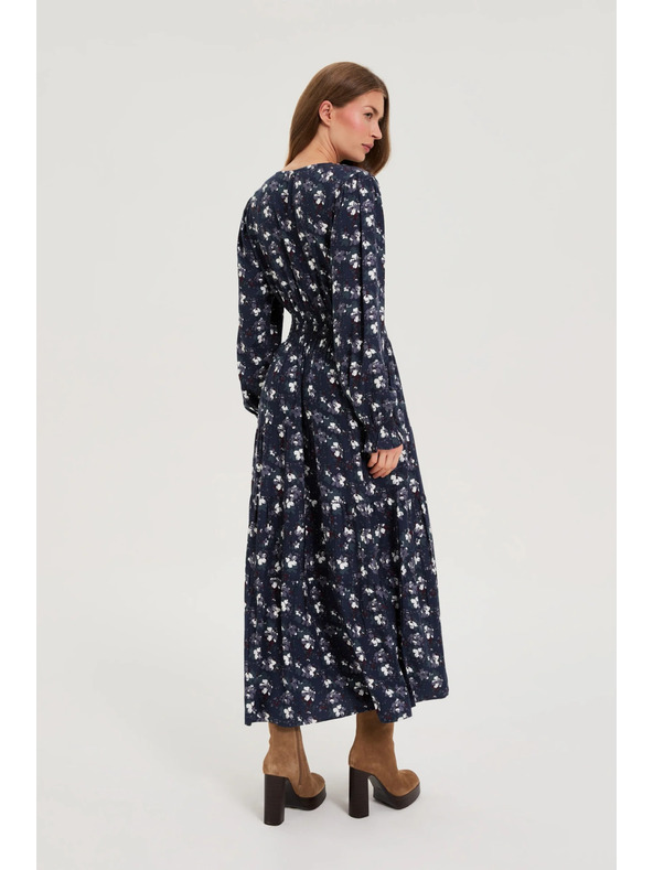 Moodo Tmavě modré košilové šaty Moodo