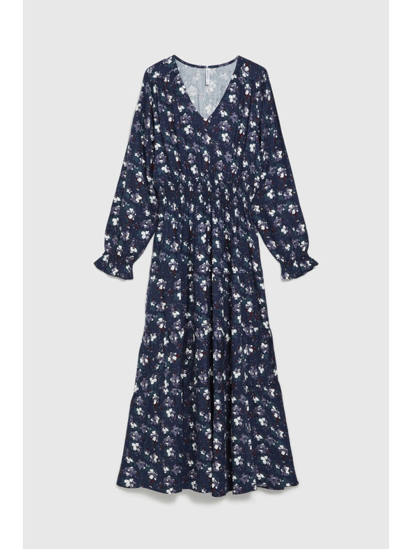 Moodo Tmavě modré košilové šaty Moodo