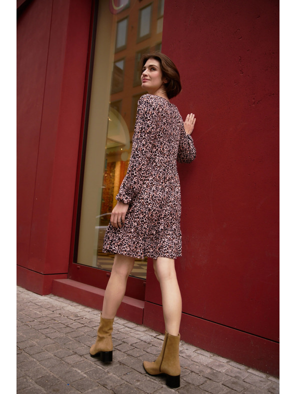 Moodo Volné vzorované šaty Moodo