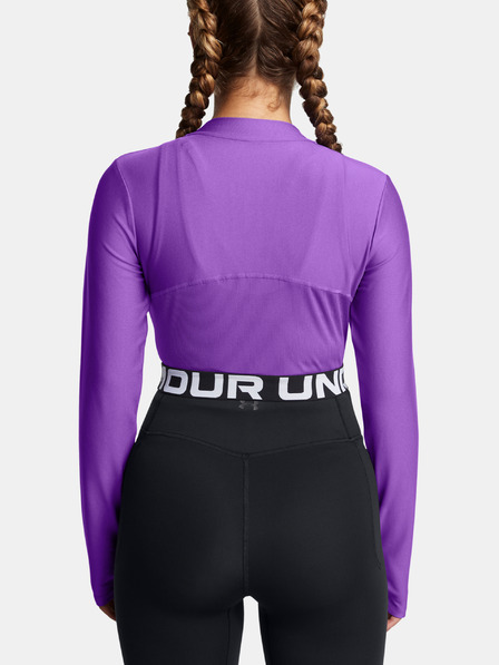 Under Armour Dámské tričko Under Armour HeatGear Rib 1/4 Zip LS-PPL