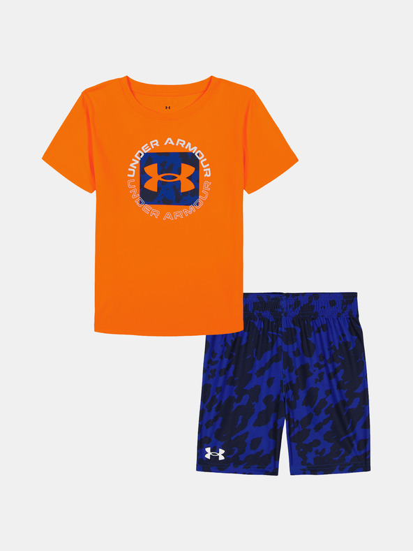 Under Armour Chlapecký set Under Armour UA TECH PRINTED SS SHORT SET-ORG