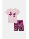 Under Armour Dívčí set Under Armour UA PRINTED BIKE SHORT SET-PNK