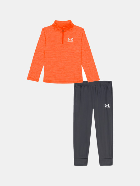 Under Armour Chlapecký set Under Armour UA TWIST 1/4 ZIP TECH SET-ORG