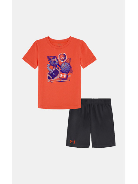 Under Armour Chlapecký set Under Armour UA MULTI SPORT SS SHORT SET-RED
