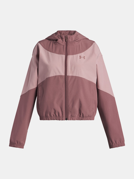Under Armour Dívčí bunda Under Armour UA Rival Woven HD Jacket-BRN
